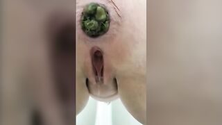 Huge sticky poop from big ass