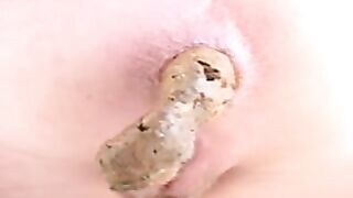 Cute blonde chick poops in high quality video