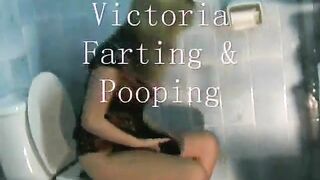 Sweet Victoria farts and poop