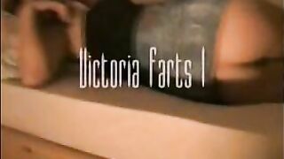 Sexy blonde hot girl farts and poop