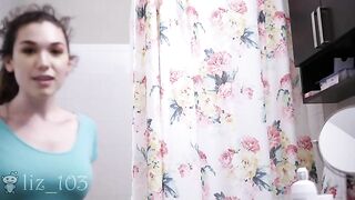 Amazing brunette teen takes big anal dildo for pooping