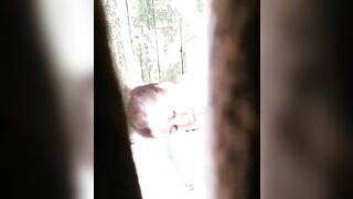 Dirty girl and thick poop