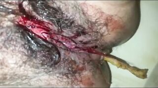 Periods and poop closeup
