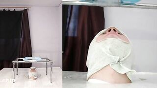 Beautiful tall mistress pooping on her kinky slave