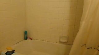 Sexy hot chick in plastic panty love messy play