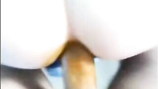 Sexy big pooping booty fucked