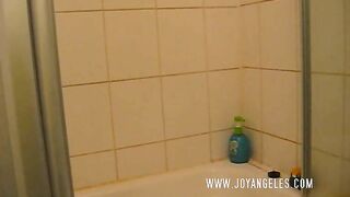 Ebony schoolgirl pooping fun