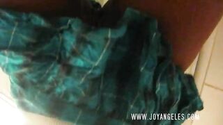 Ebony schoolgirl pooping fun