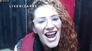 Lovely amateur girl teasing with her pooping solo