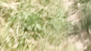 Amateur girl poops nicely in the open