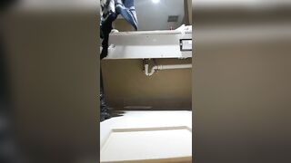 Asian hot babe and her urgent poop show