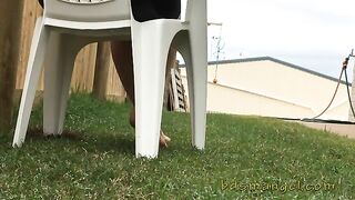 Seductive poop in the lawn