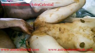 Slutty poop covered teen fucked missionary