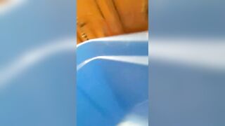 Chubby mature lady hard poop