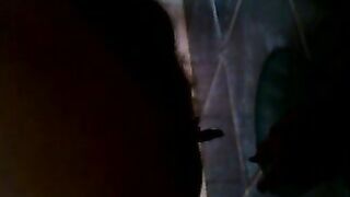 Amateur wife caught pooping in the toilet