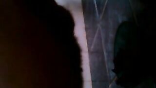 Amateur wife caught pooping in the toilet