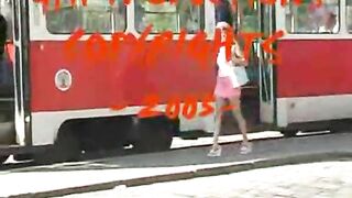 Young babe panty poops in the public
