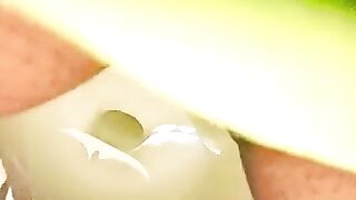 Juicy lady pooping in the toilet
