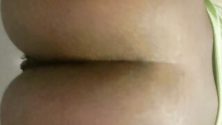 Lovely big ass wife pooping closeup