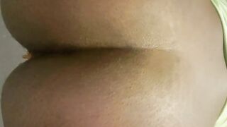 Lovely big ass wife pooping closeup