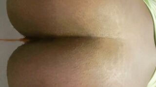 Lovely big ass wife pooping closeup