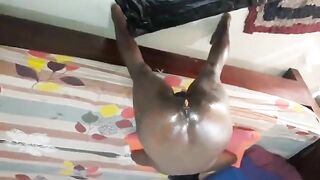 Dark ass pooping wife