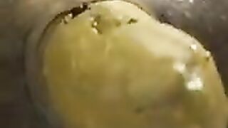 Gold nugget from sexy asshole