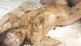 Slippery scat fuck