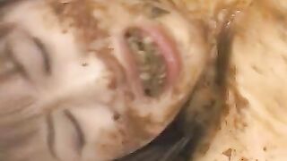 Eating shit while getting hammered
