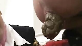 Pretty Japanese girl waiting for thick turd