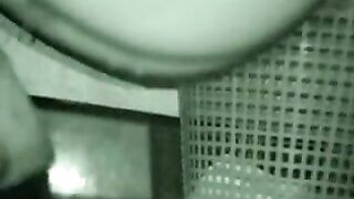 Young scat girl pooping in toilet