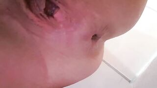 Juicy pooping asshole
