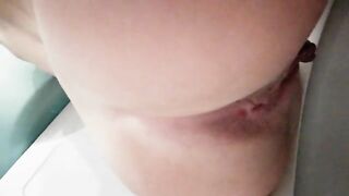 Beautiful thick pooping ass