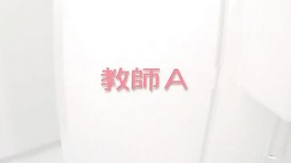 Shaved pussy Japanese teacher pooping