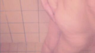 Dirty wife love getting piss shower