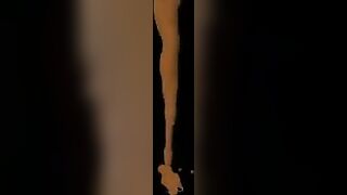 Beautiful big booty girl enjoying hot scat fuck