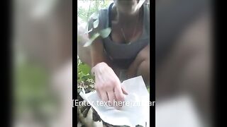 Pooping heavily in the jungle