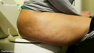 Amateur wife teasing and pooping