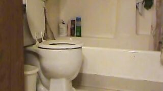 Sexy wife homemade pooping video