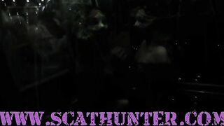 Big Booty Scat Babes eating shit