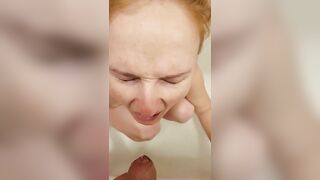 Redhead amateur wife getting piss reward