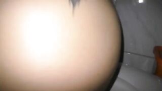 Tattooed drunk slut poops in the car