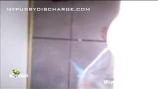 Hairy pussy lady piss and poop closeup