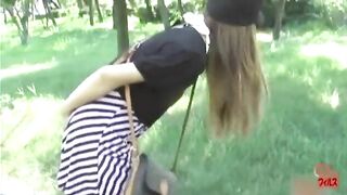 Asian girl pooped her panties in front of a stranger