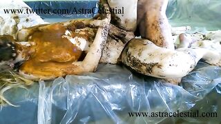 Sexy babe Alice in messy scat action