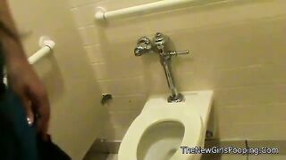 Big Bottom Public Toilet Poop