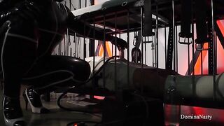 Cruel scat Latex Domina trailer