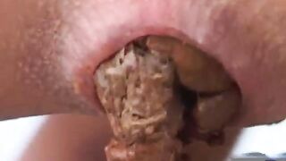 Digging for shit outdoor