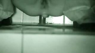 Female ass pooping caught on cam