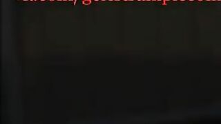 Sexy babe poop in garden